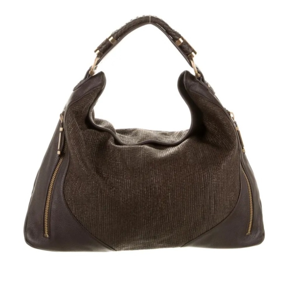 Rachel Zoe Leather Rattan Handbag - Picture 4 of 8